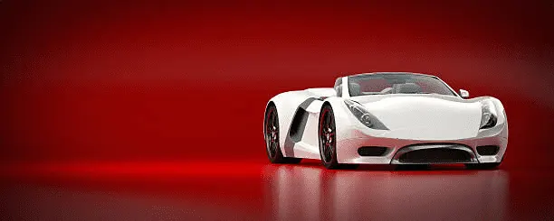 White Luxury Car